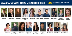 2022 SUCCEED Faculty Grant Recipients