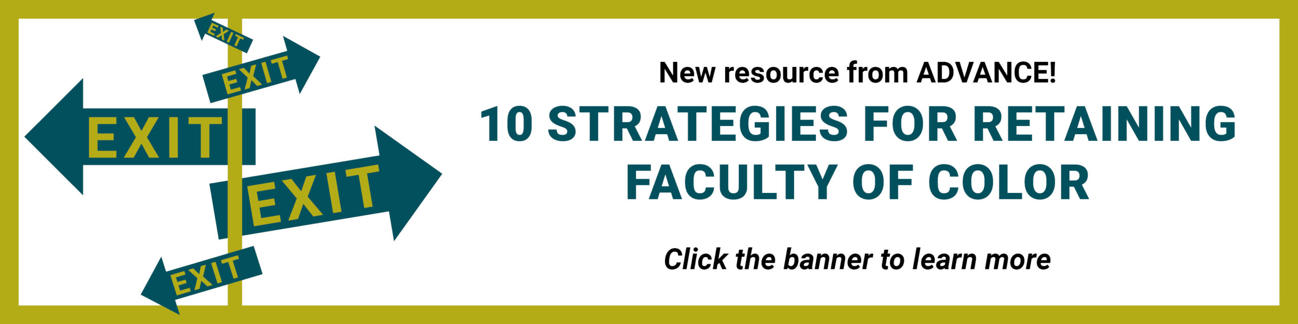 New resource from ADVANCE. 10 strategies to retain faculty of color
